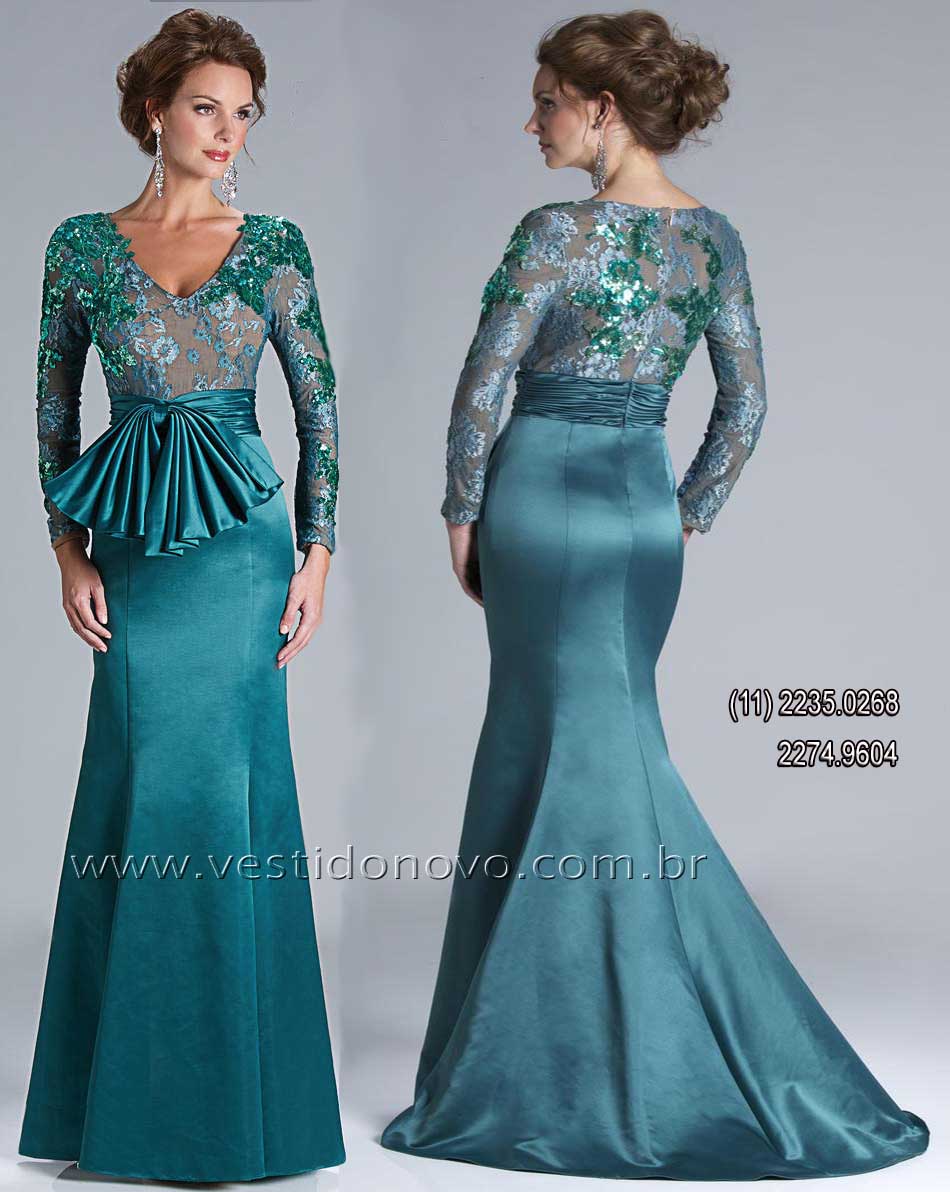 vestido longo para festa de bodas de ouro