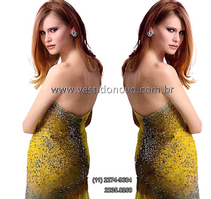 Vestido de festa amarelo, plus size, me da noiva, fromatura, todo em brilho e pedraria, So Paulo sp