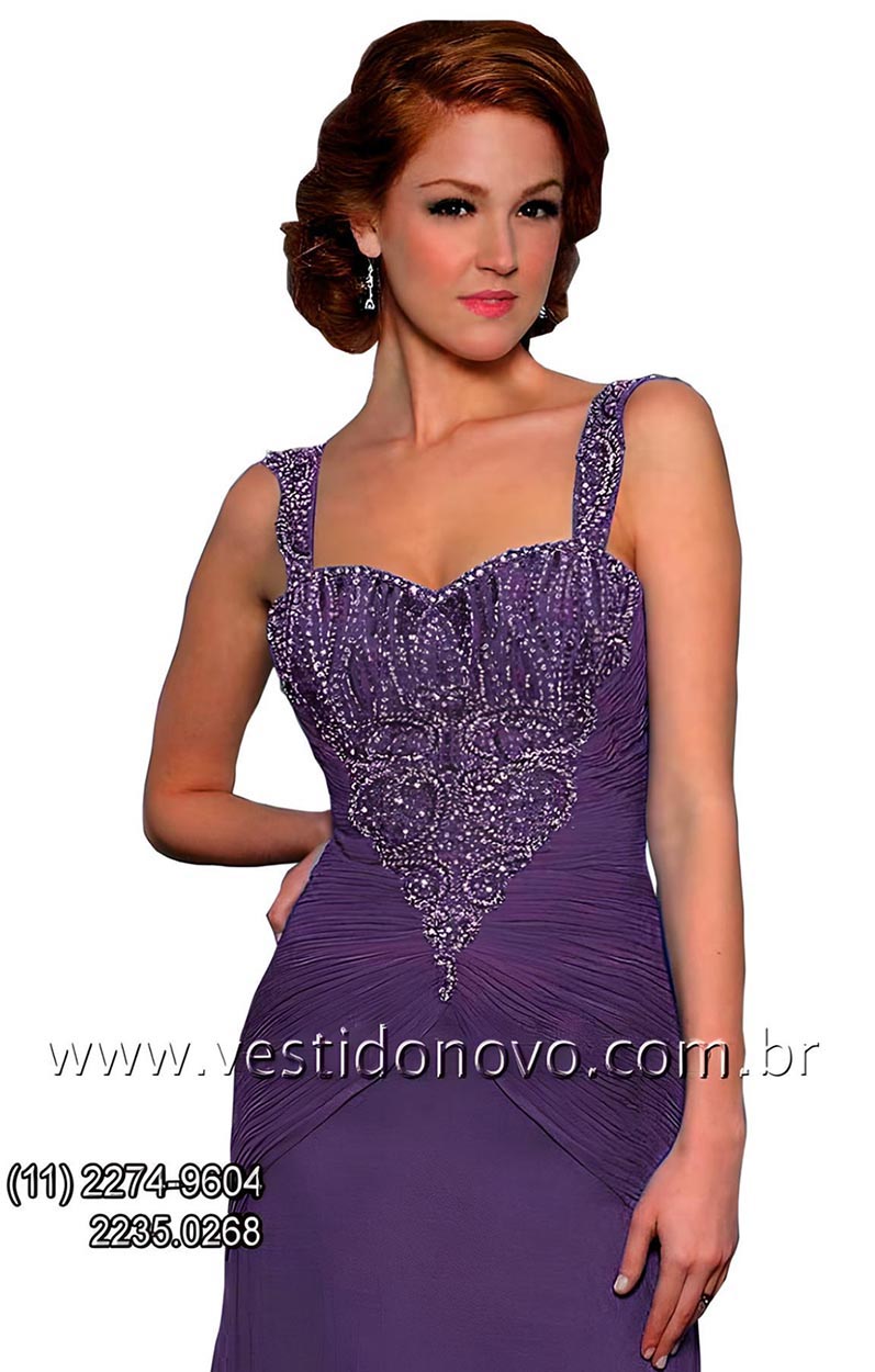 Vestido mae da noiva na cor lilas,  So Paulo, sp