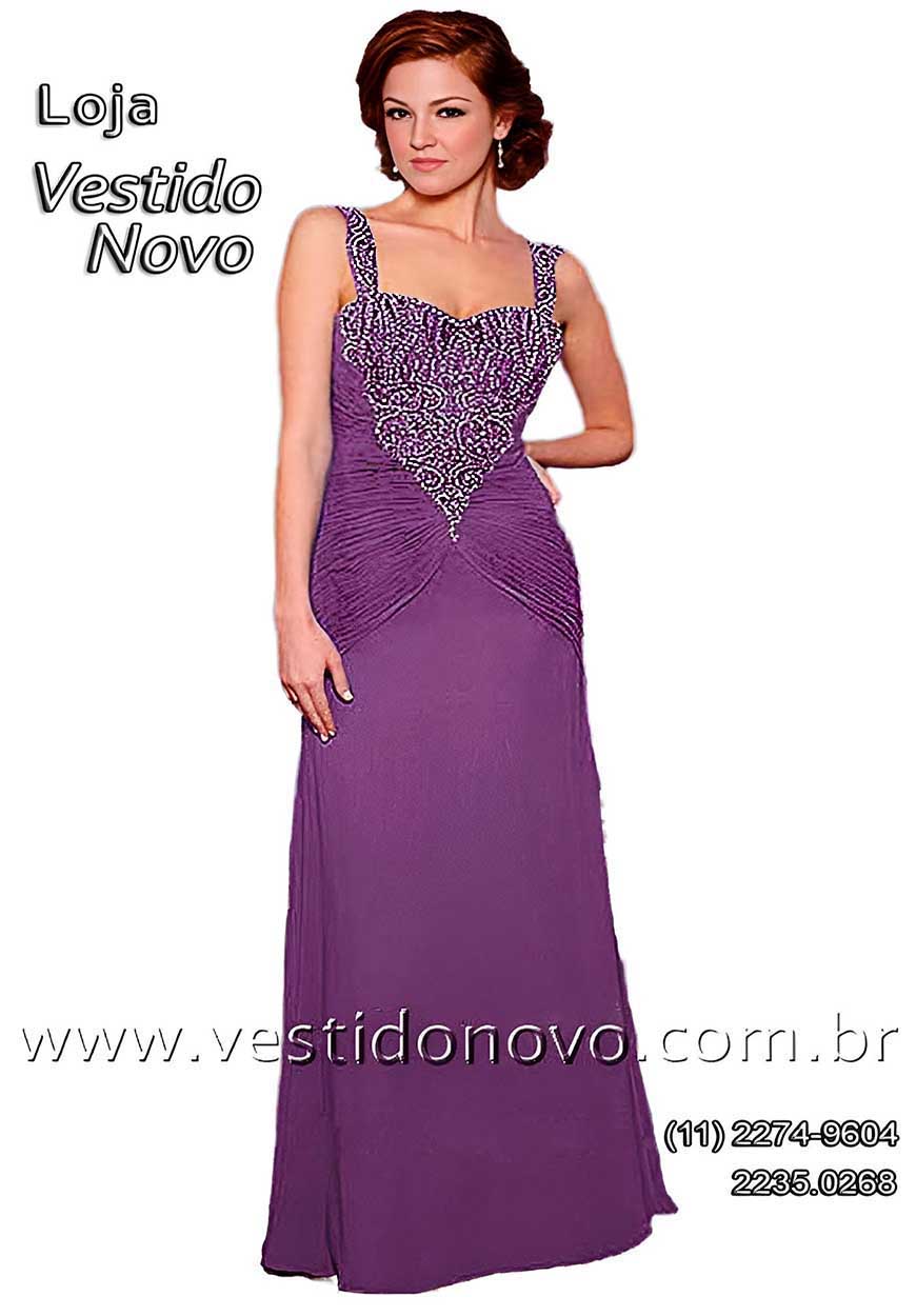 Vestido mae da noiva na cor lilas,  So Paulo, sp