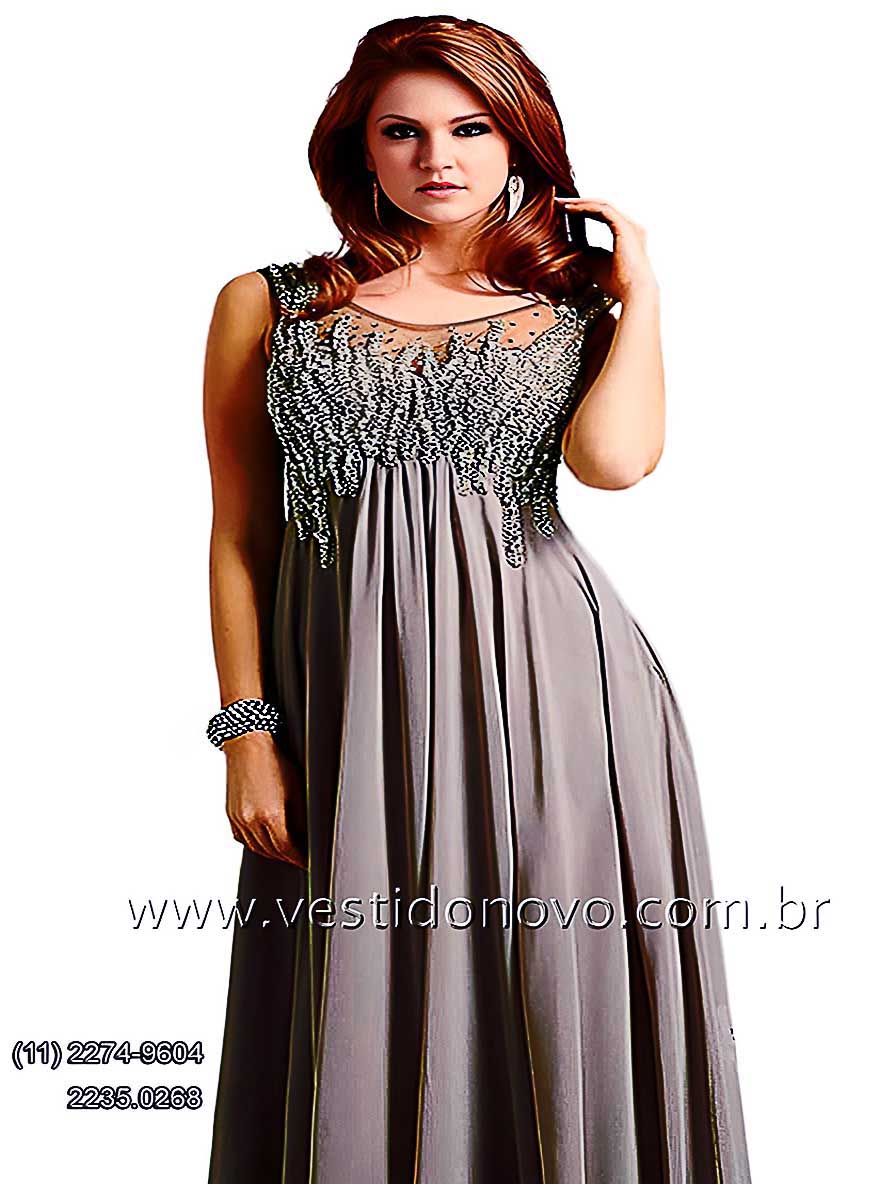 vestido prata, plus size, me da noiva, bodas de prata com brilho, em So Paulo