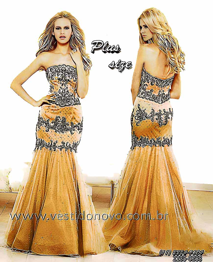 Vestido de festa, sereia, plus size, tamanho grande, mae de noiva, cor nude, So Paulo, sp