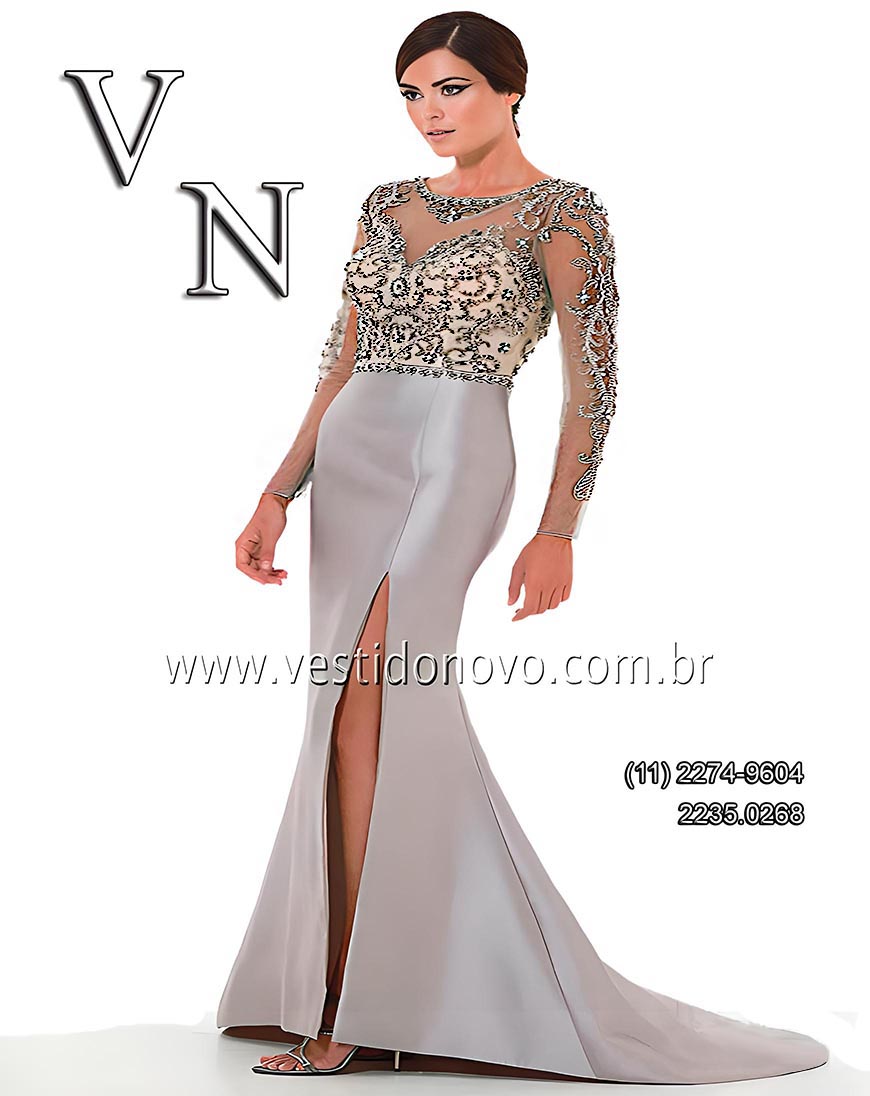 Vestido bodas de prata, Plus size, me do noivo manga longa, zona sul de So Paulo