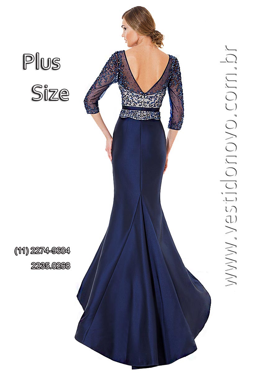 Vestido azul marinho, me da noiva, plus size, tamanho grande, zona sul de Sao Paulo