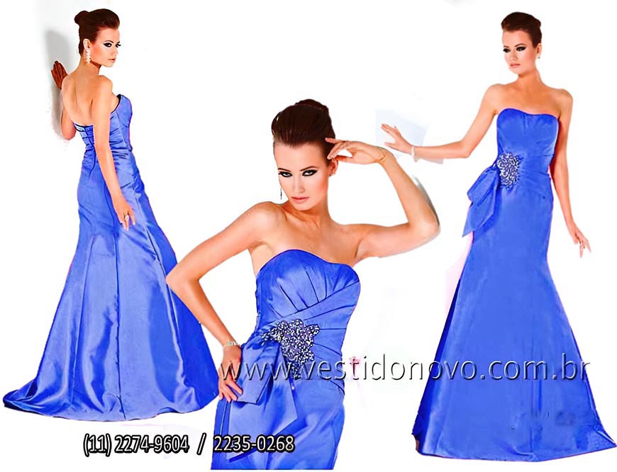 Vestido me de noiva, azul tiffany, So Paulo, sp, 