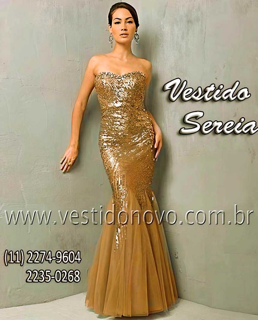 Vestido sereia todo em predraria e brilho nude com dourado, So Paulo, sp, aclimao, vila mariana, cambuci