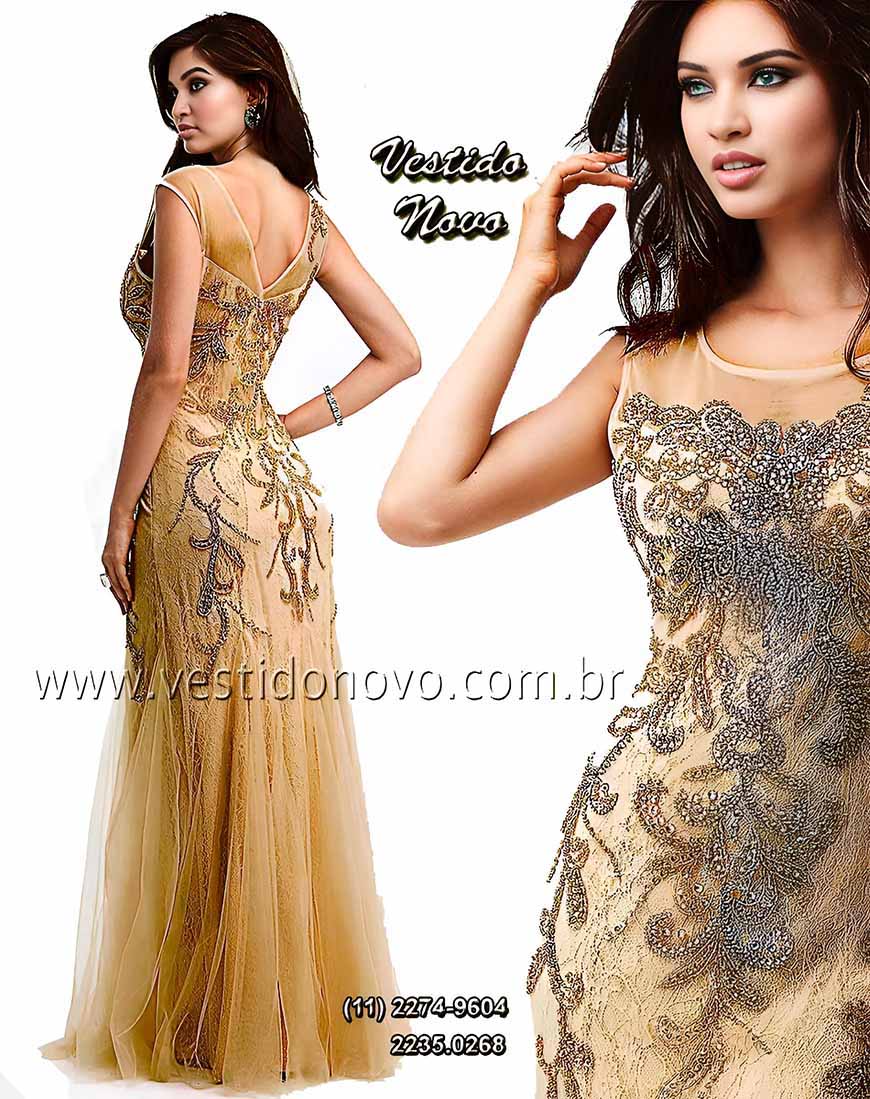 vestido me de noiva dourado, ouro, So Paulo sp, aclimao